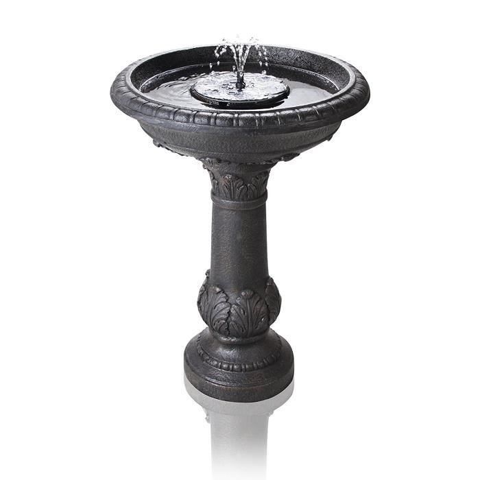 Fontaine U00e0 Pompe Solaire 200L-H 5V-1.4W, Bain D'oiseaux, Avec 4 Buses