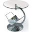 TABLE BASSE Table basse ronde Disque transparent Couleur Tr…