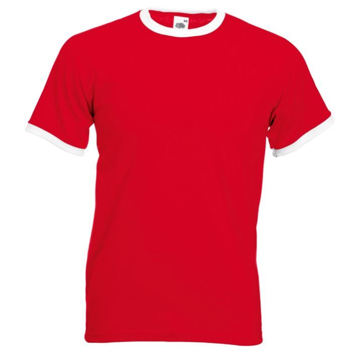 t shirt fan wales rouge rayons