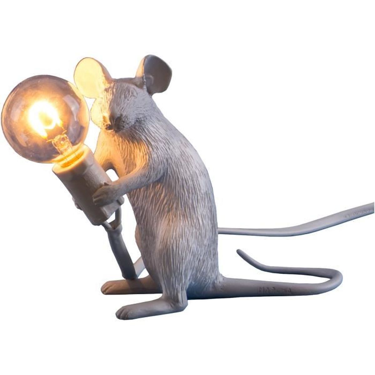 Seletti Mouse Lamp Assis Blanc Lampe en forme de souris Achat