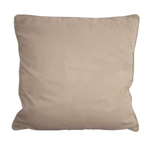 LA MAISON CHARME Coussin déhoussable 100% coton sergé 60 cm beige