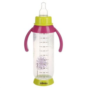 BEABA Biberon Poignée 330 ml Rose