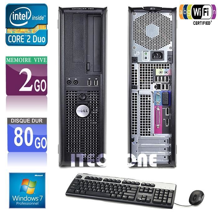 Dell Optiplex 760 Desktop PC Core 2 Duo 2.93GHz Intel E7500, 2 GB RAM
