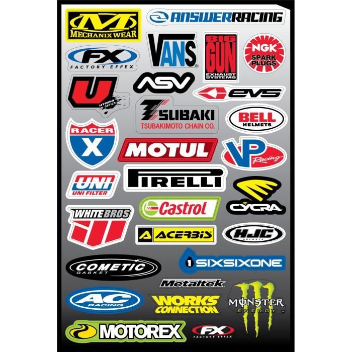 Stickers autocollant auto moto Fx4 Achat / Vente stickers Cdiscount