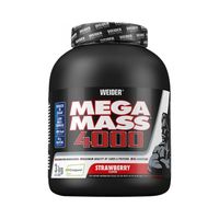 PROTÉINE WEIDER Pot de Mega Mass 4000 Fraise 3kg PROTÉINE WEIDER Pot de Mega Mass 4000 Fraise 3kg