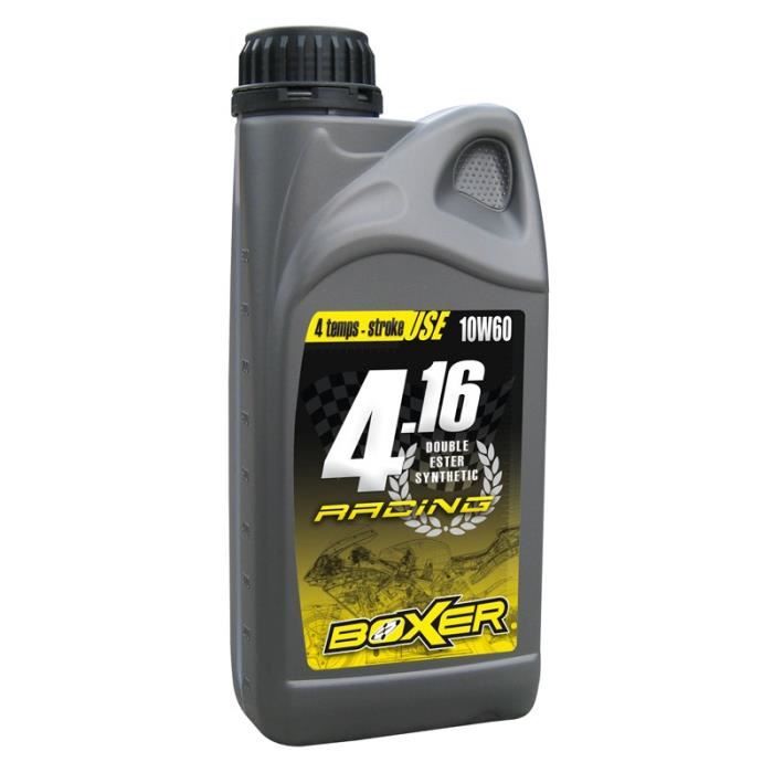 HUILE MOTEUR BOXER 10W60 DOUBLE ESTER 4.16 RACING SYNTHESE 1 LITRE POUR