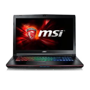 MSI PC Portable Gamer - GE72 6QD-859XFR - 17,3'' Full HD - 8Go RAM - Sans OS - Intel Core i5- GTX 960M - Stockage 1To + 128Go SSD