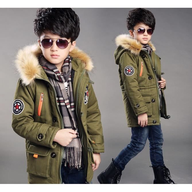 Manteau D’hiver Enfant Garçon/fille – Doudoune Parka Chaude, Manches élastiques, Capuche – 2-10 Ans Et 0-18 Mois – Idéal Froid, Sorties, Cadeau