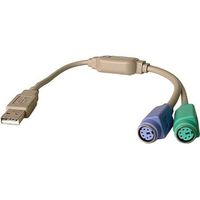 CABLE ET CONNECTIQUE POUR PERIPHERIQUE Cdiscount Adaptateur 2 X PS/2 vers USB