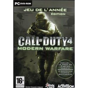 JEUX PC CALL OF DUTY 4 MODERN WARFARE / Jeu PC DVD-ROM JEUX PC CALL OF DUTY 4 MODERN WARFARE / Jeu PC DVD-ROM