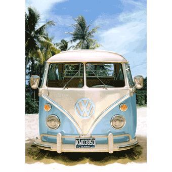 Poster 3D Californian Campers Achat / Vente AFFICHE DRAPEAU Poster