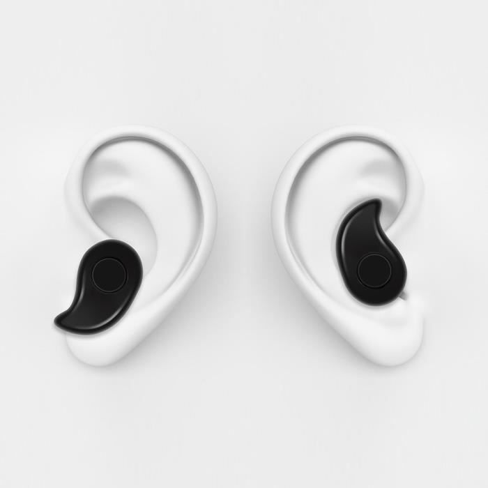 OMMI®Mini Oreillette Bluetooth In-Ear Ecouteur Invisible Stéréo Micro