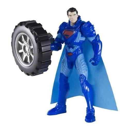 Soldes Mattel Figurine Superman Power Attack Deluxe : Mega Pneu  pas cher