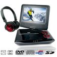 LECTEUR DVD PORTABLE D-Jix PVS705-79HR Lecteur DVD portable + casque