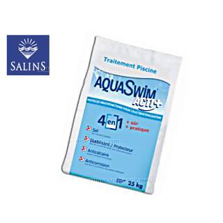 Sel electrolyse piscine AQUASWIM + stabilisant sac 25kg Sel AQUASWIM