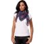 Foulard long avec franges à la fin