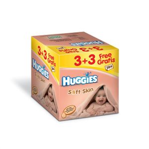 COUCHE - LANGE  HUGGIES Lingettes Soft Skin 6x64