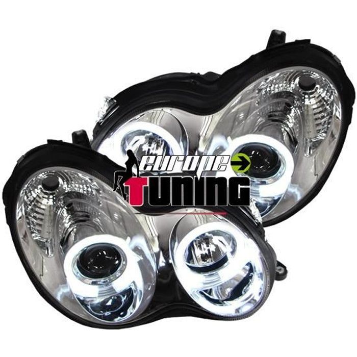 Phares angel eyes mercedes w203 #6