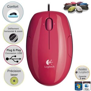 SOURIS Logitech LS1 Laser Mouse Pink