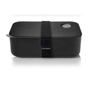 YOKO DESIGN Lunch Box avec séparation réglable et amovible 1 L noir