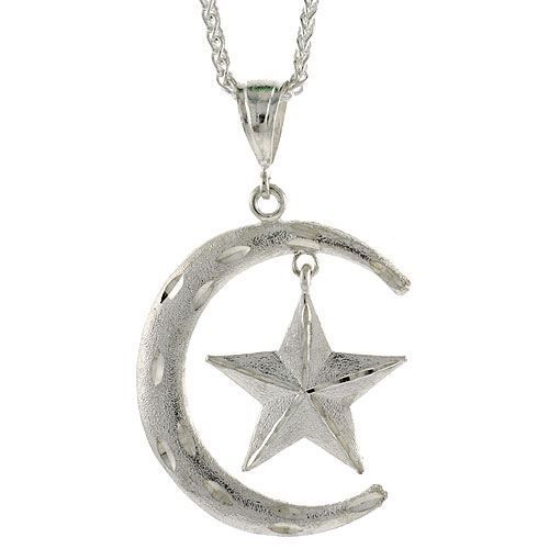 Pendentif Croissant de Lune et étoile Achat / Vente pendentif