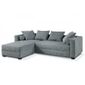  Canapé d'angle convertible Milano gris