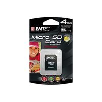 CARTE MEMOIRE EMTEC MicroSDHC 4GB (Class4)