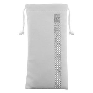 SWAROVSKI Etui Universel Smartphone 3 Bandes Strass - Blanc