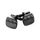 Boutons Manchette Noir Métal U7