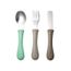 BEABA Couverts inox Rose poudré