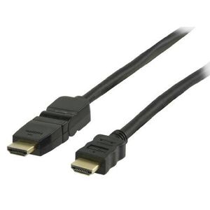 VALUELINE VGVP34290B50 Câble HDMI rotatif avec Ethernet haute vitesse 5,00 m - Noir