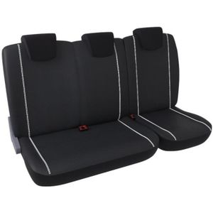 DBS Montana Jeu de Housses Universelles pour Véhicule Utilitaire Si?ge + Banquette en Simili Noir