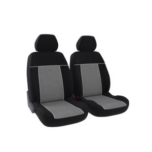 DBS Toronto Jeu de 2 Housses Universelles Si?ges Avant en Polyester Noir et Gris