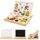 Puzzle Sketchpad Jouet en bois Animal Enfants Mul