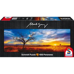 SCHMIDT SPIELE Mark Gray Puzzle Adulte Desert Oak At Sunset- Northern Territory- Australia- 1000 Pi?ces