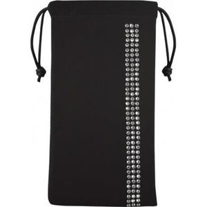SWAROVSKI Etui Universel Smartphone 3 Bandes Strass - Noir