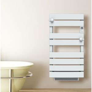 CARRERA Pluton LCD 600 + 1000 watts soufflerie - Radiateur S?che-serviettes électrique - barres plates asymétriques