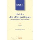 ECONOMIE - DROIT Histoire des idées politiques de l'antiquité à ...