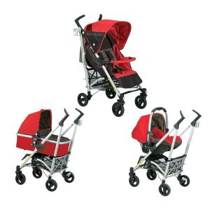 POUSSETTE  Pack poussette Trio Swift cerise