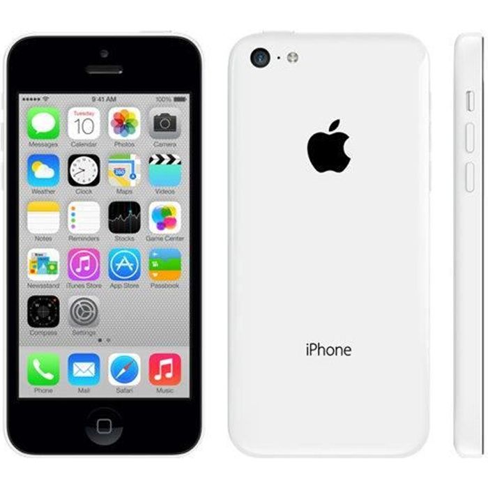 iPhone 5 C Blanc 16 Go, DÃ©bloquÃ© TOUT OPERATEUR,OCCASION, garantie 3 ...