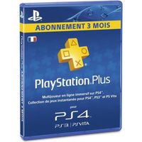 PLAYSTATION PLUS ABONNEMENT 3 MOIS PLAYSTATION PLUS ABONNEMENT 3 MOIS