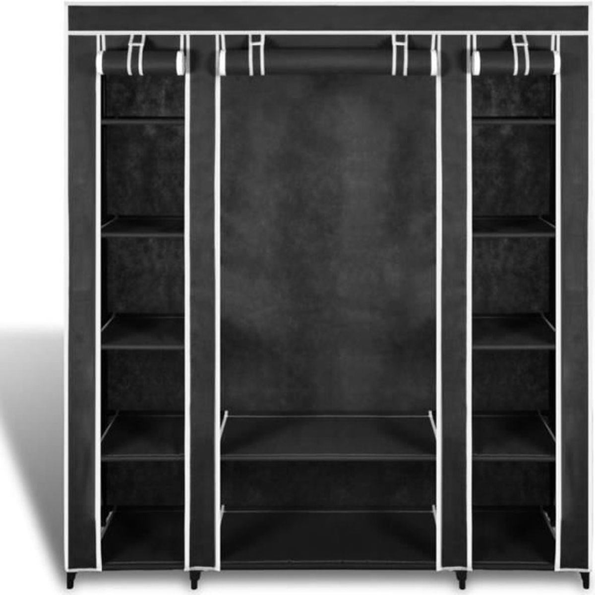 Armoire de Rangement Penderie de Vêtement Pliable en Toile