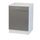 TRENDY 7 Meuble bas 1 porte 1 tiroir 60 cm taupe