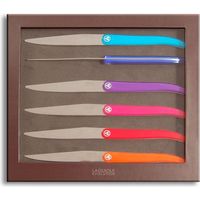 COUTEAU DE CUISINE  Coffret 6 Couteaux Laguiole ACIDULE Multicolor