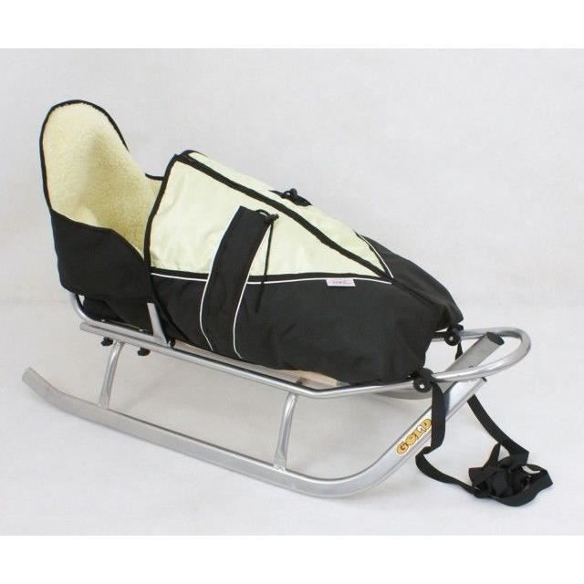 Set De Luge En Bois Avec Dossier Davos 110cm