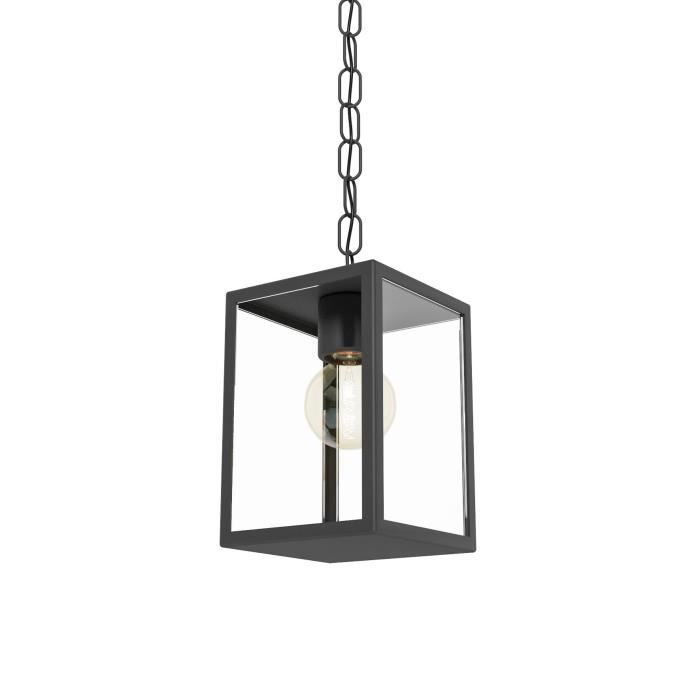Lumière extèrieur Suspension 1 ampoule E27 noirKLAR 'ALAMONTE 1