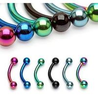 Lot 6 piercing d arcade titane 1.2mm*8mm*3mm Lot 6 piercing d arcade titane 1.2mm*8mm*3mm