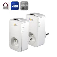 COURANT PORTEUR - CPL Lea NetSocket200 Nano Pack de 2