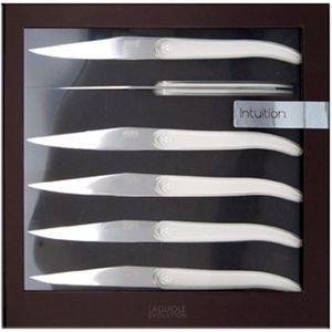 Coffret 6 Couteaux Laguiole ACIDULE Blanc