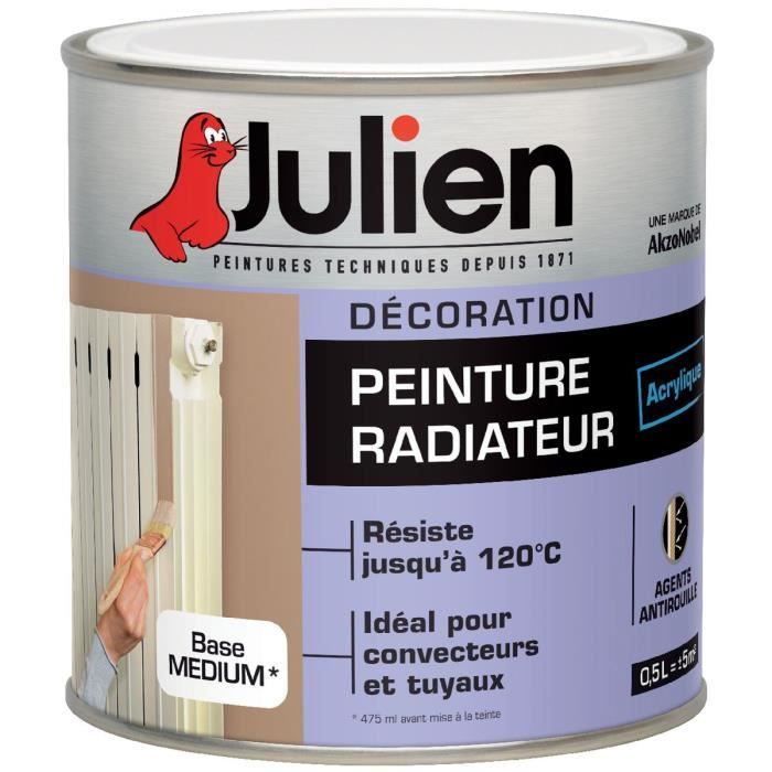 Peinture radiateur Julien Blanc satiné Achat / Vente peinture